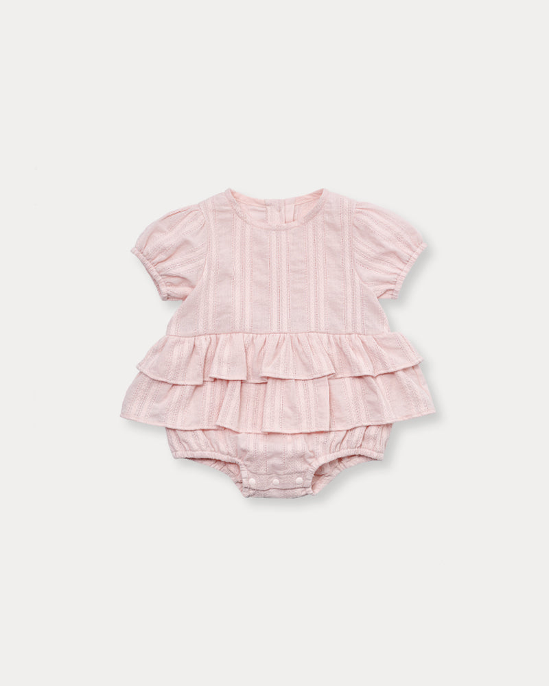 Dobby Romper-Pink