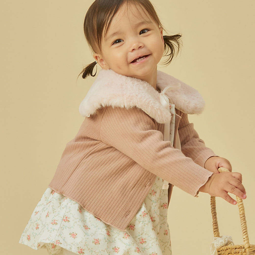 GRAVEN CORDUROY ROMPER - PINK
