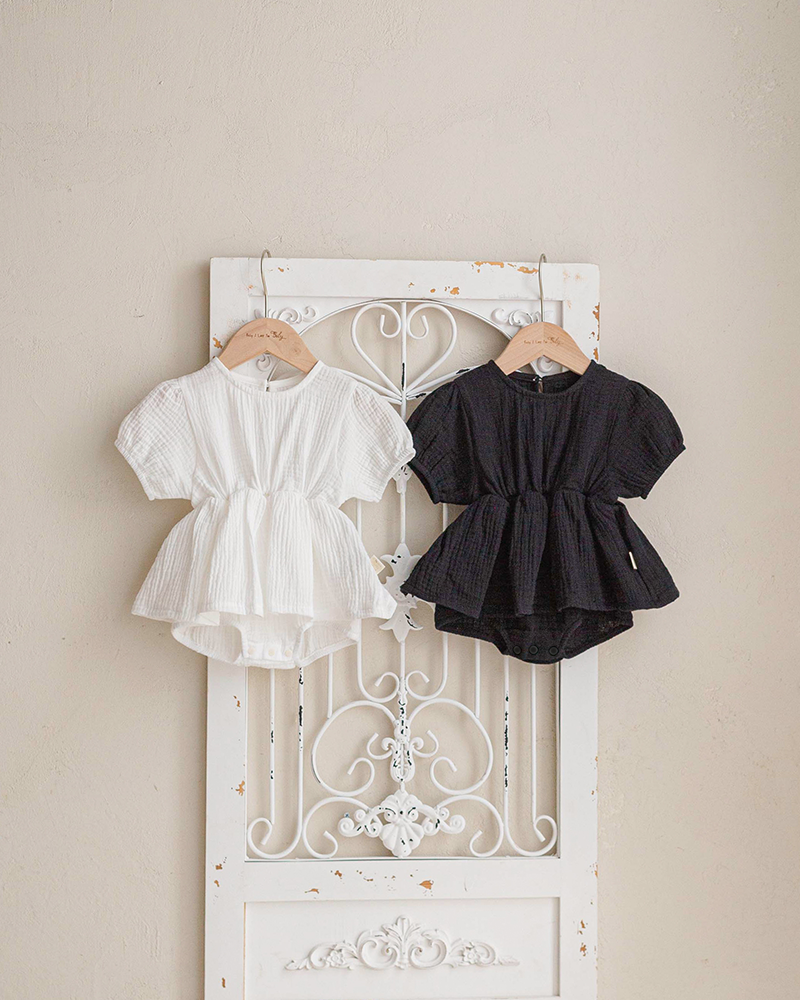 Swan romper-white