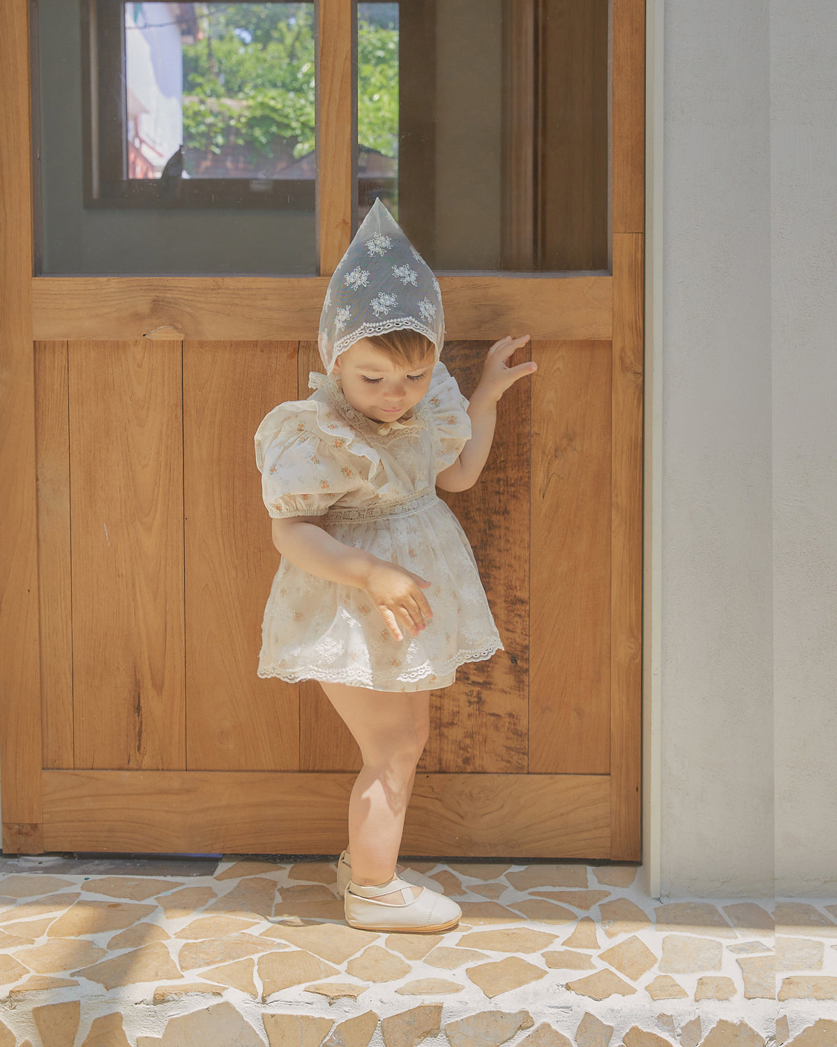 Elysian Lace Apron-White