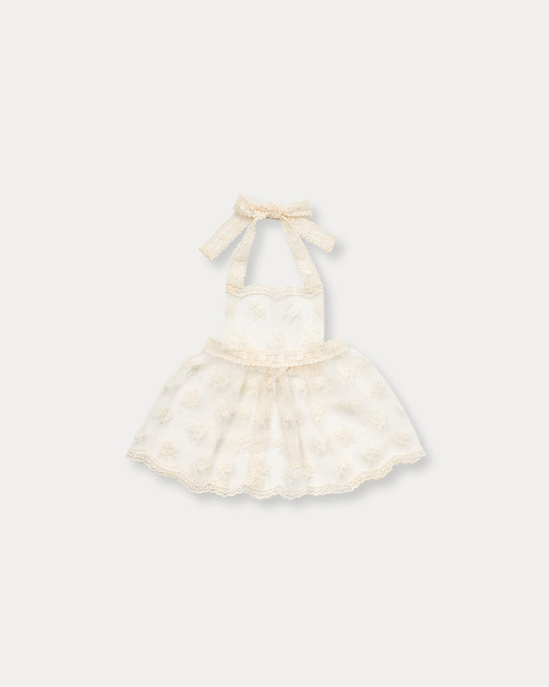 Elysian Lace Apron-White