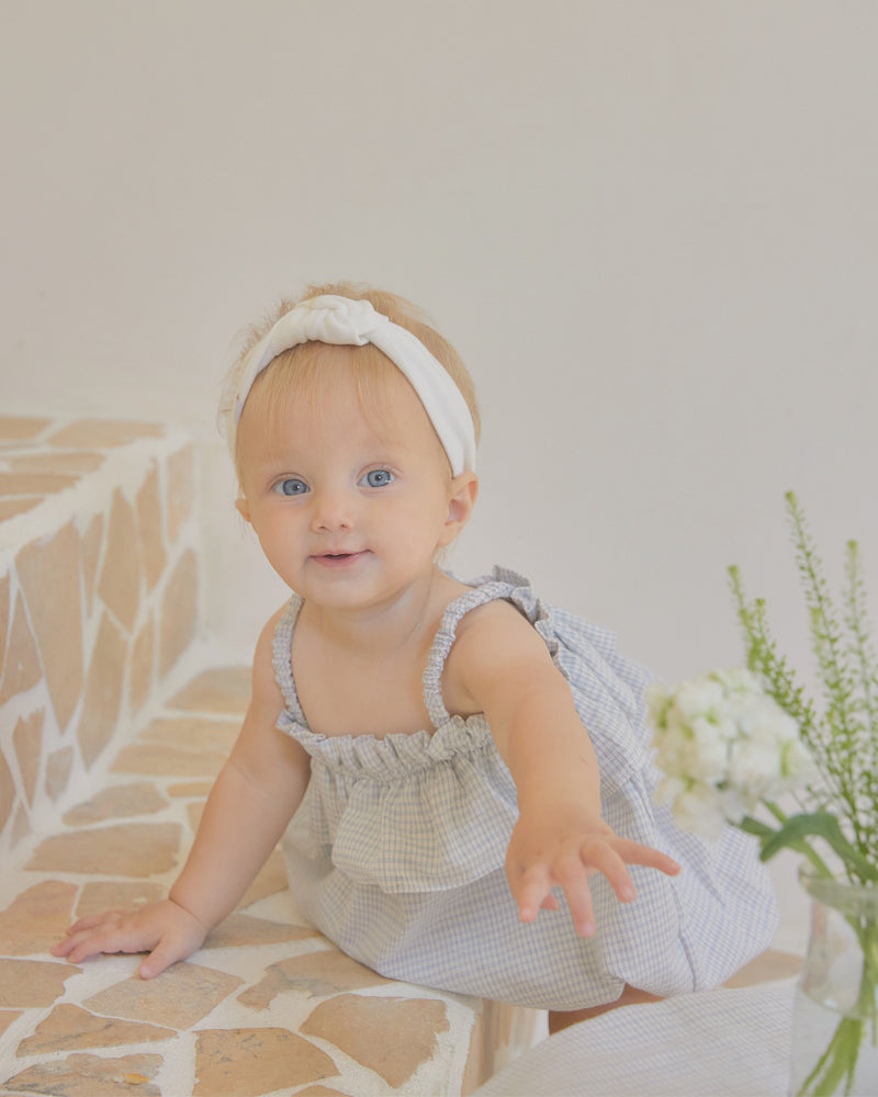 Mia Frilled Bodysuit-Blue