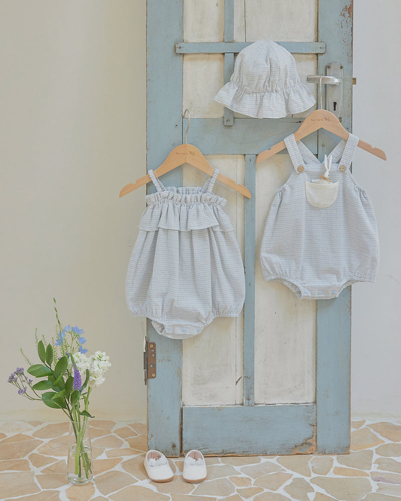 Mia Frilled Bodysuit-Blue