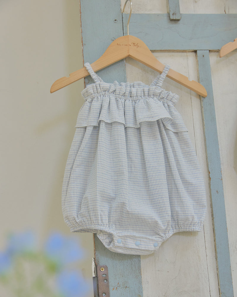 Mia Frilled Bodysuit-Blue
