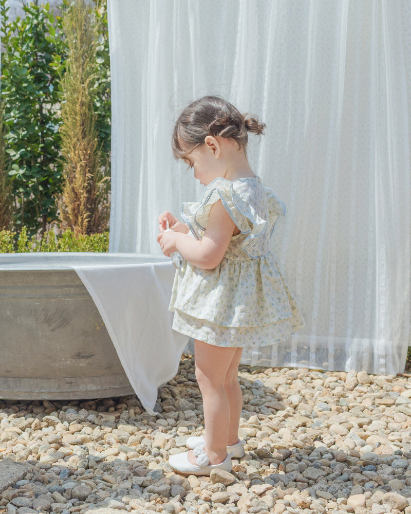 Adeline Romper-Blue