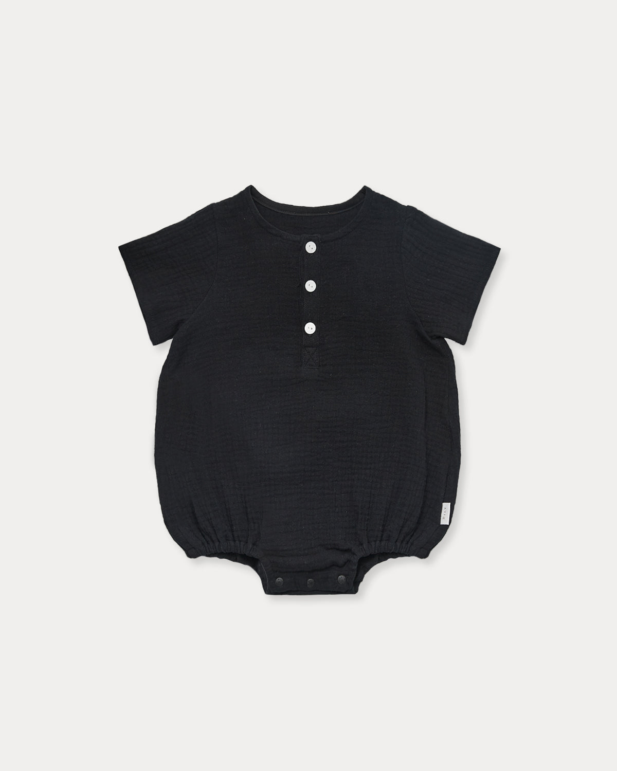 Mandy button Bodysuit-Black