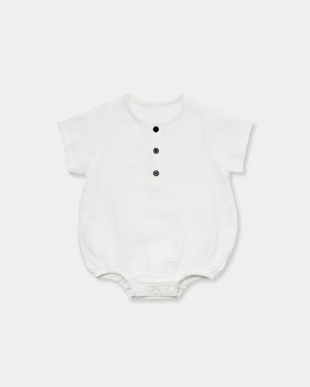 Mandy button Bodysuit-White