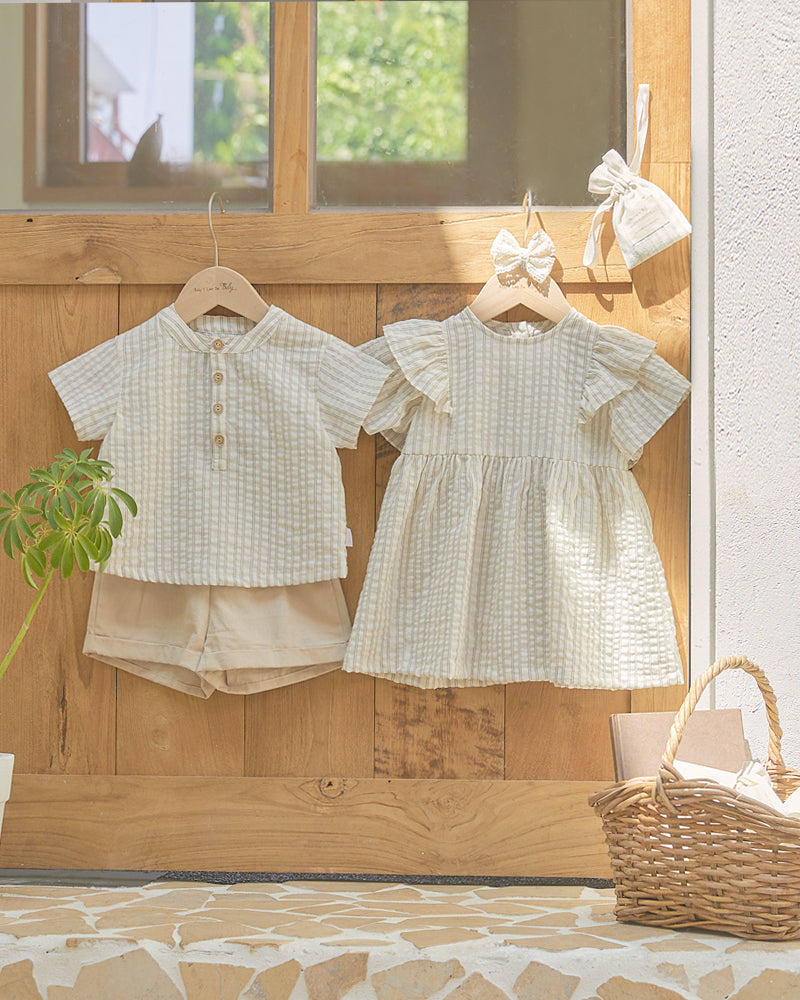 Ava Dress-Beige