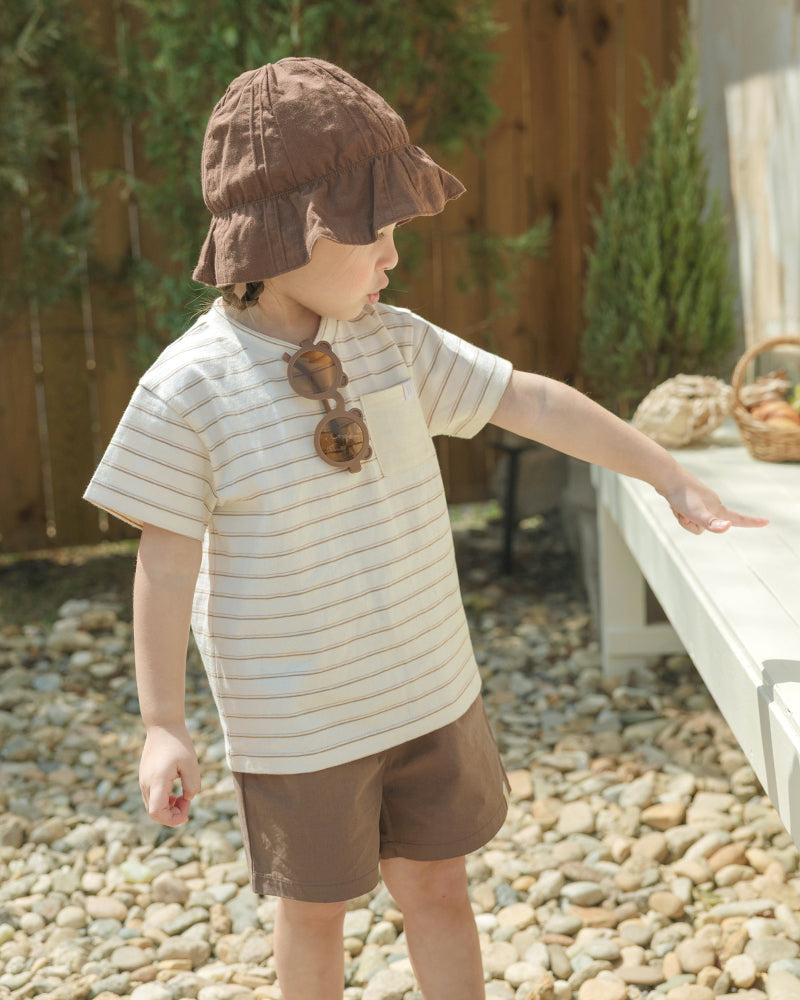 Joanie Stripes T-Shirt-Beige