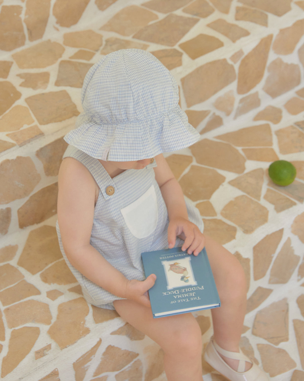 Mia Reversible Bucket Hat-Blue