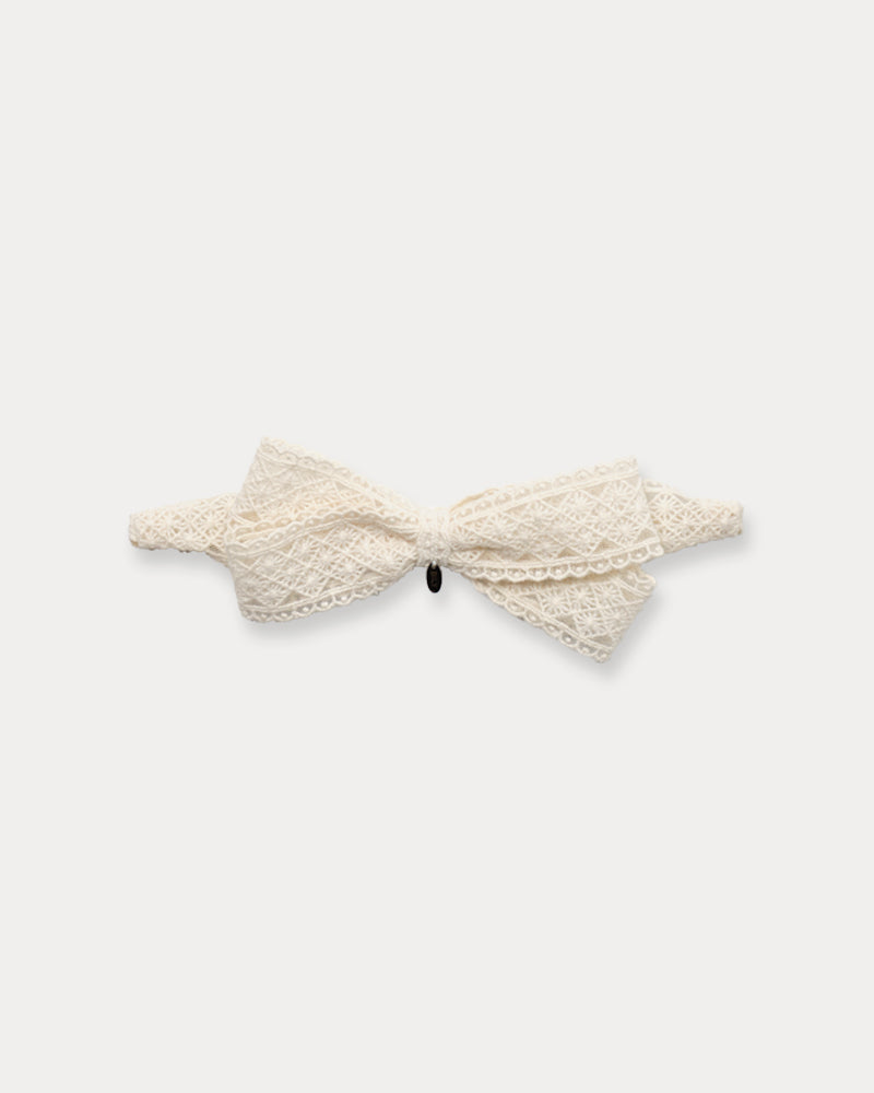 Dia Ribbon Hairband-Cream