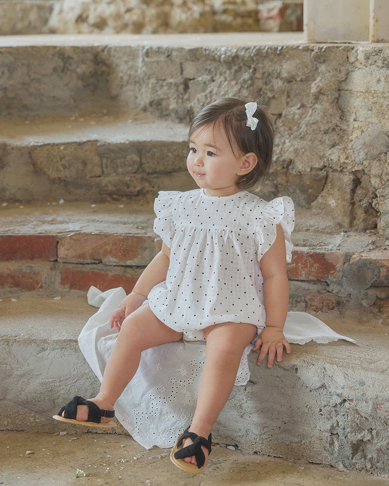 Esti Bunny Hairclip Set-Ivory+Black
