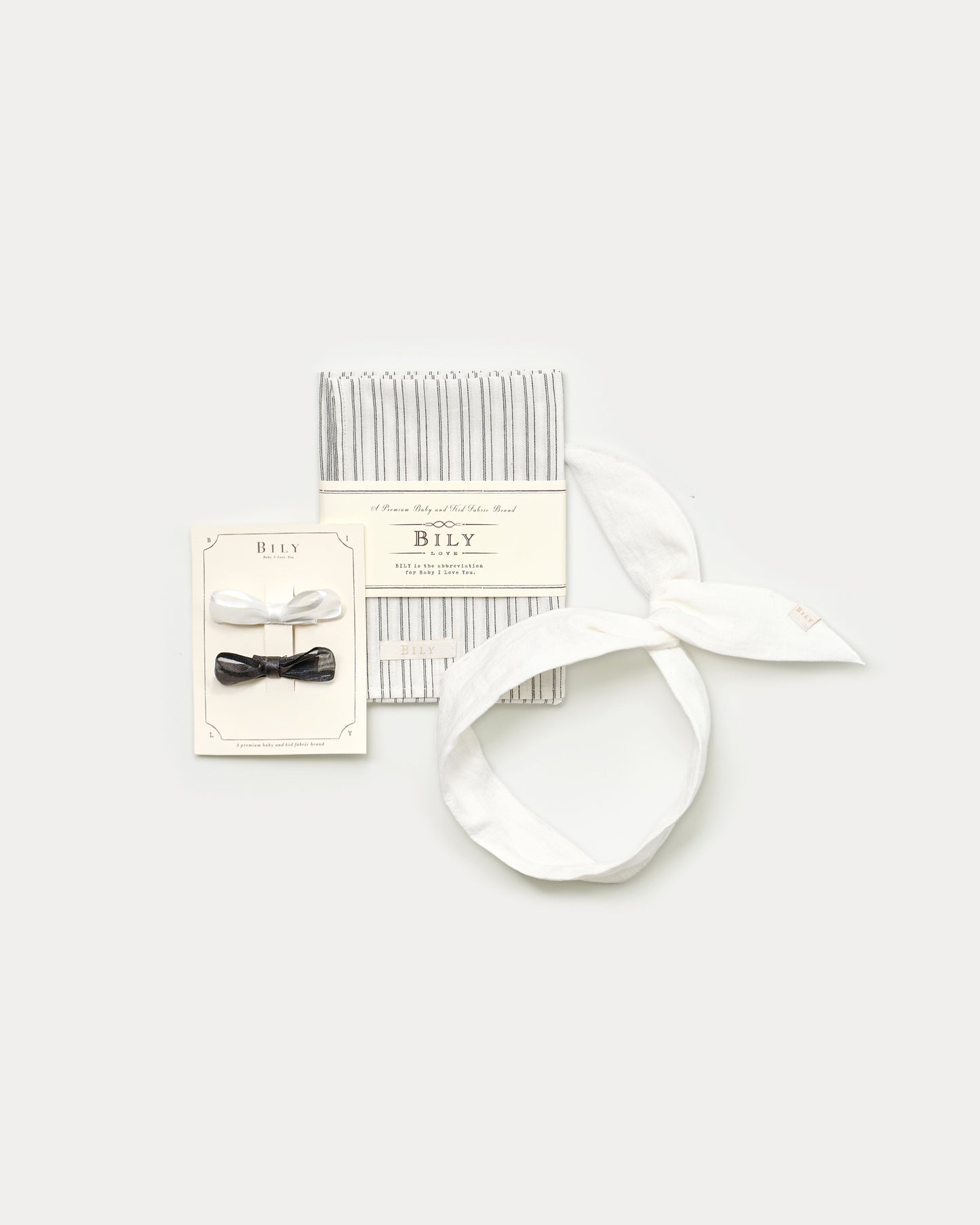 Esti Bunny Hairclip Set-Ivory+Black