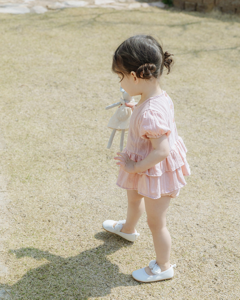 Dobby Romper-White