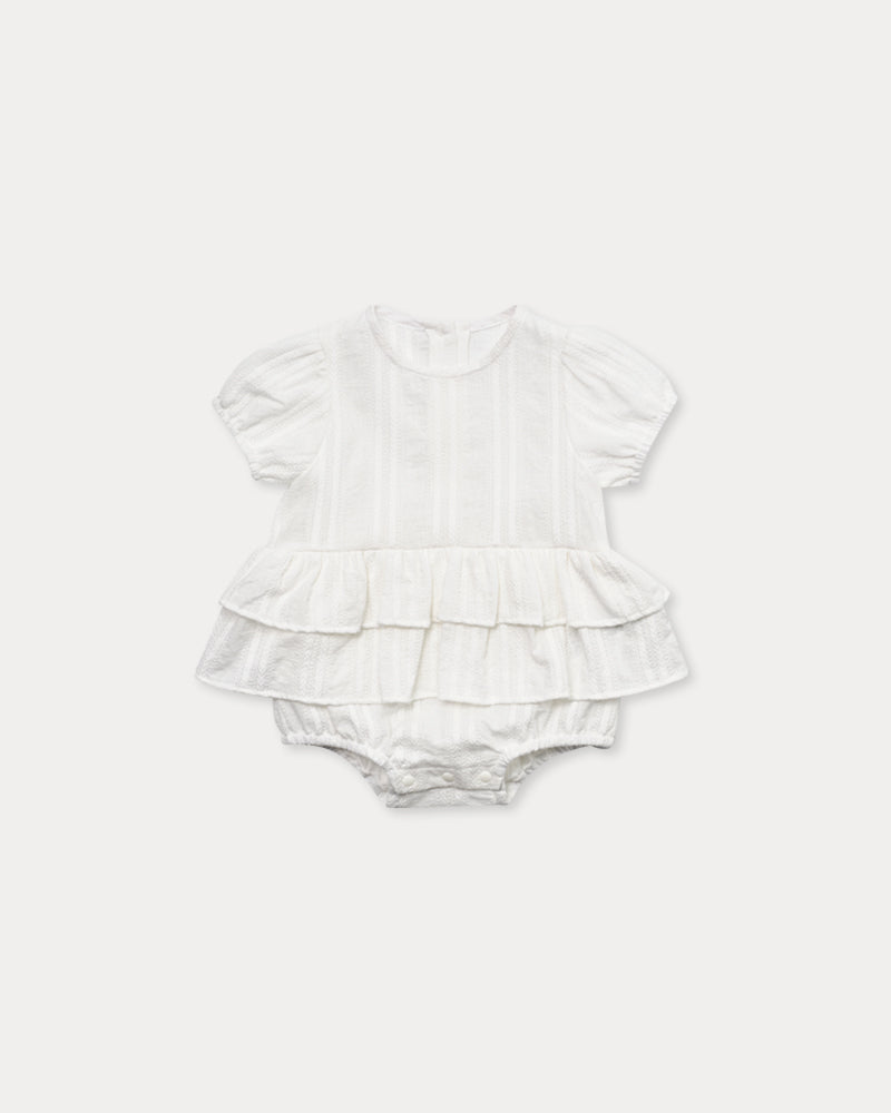 Dobby Romper-White