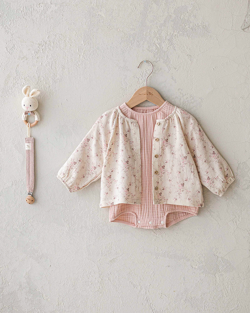 Cream bodysuit-strawberry