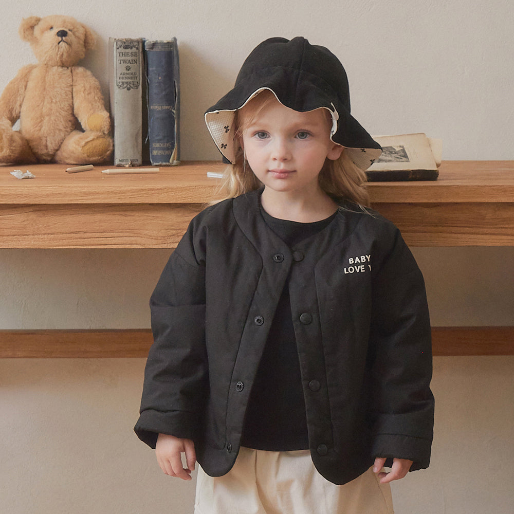 LANDEON REVERSIBLE JACKET - BLACK
