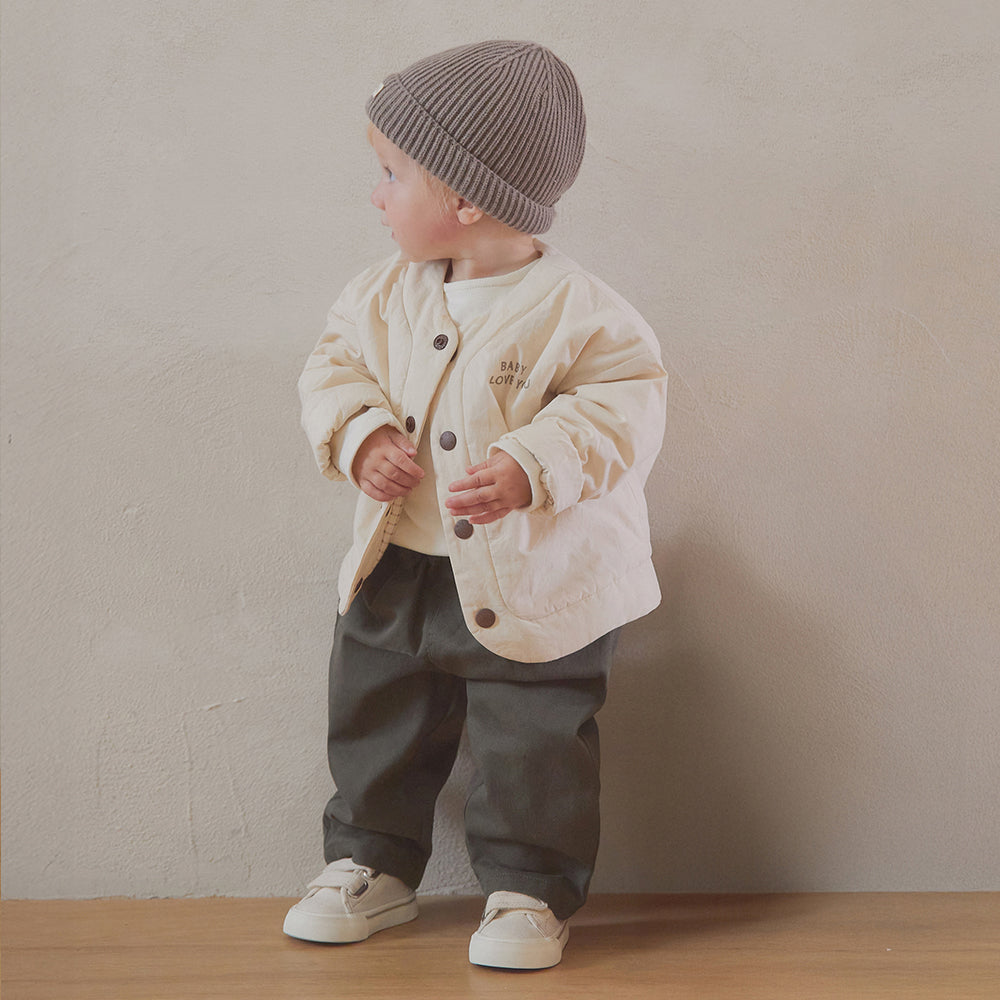 LANDEON REVERSIBLE JACKET - CREAM