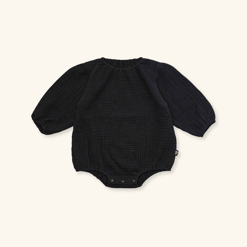 CREAM BODYSUIT - BLACK