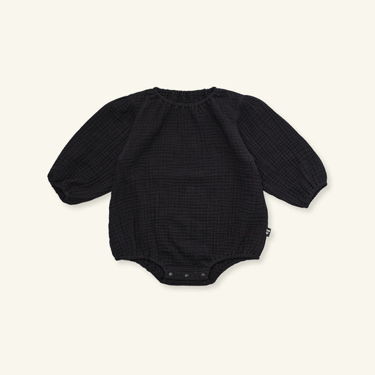 CREAM BODYSUIT - BLACK