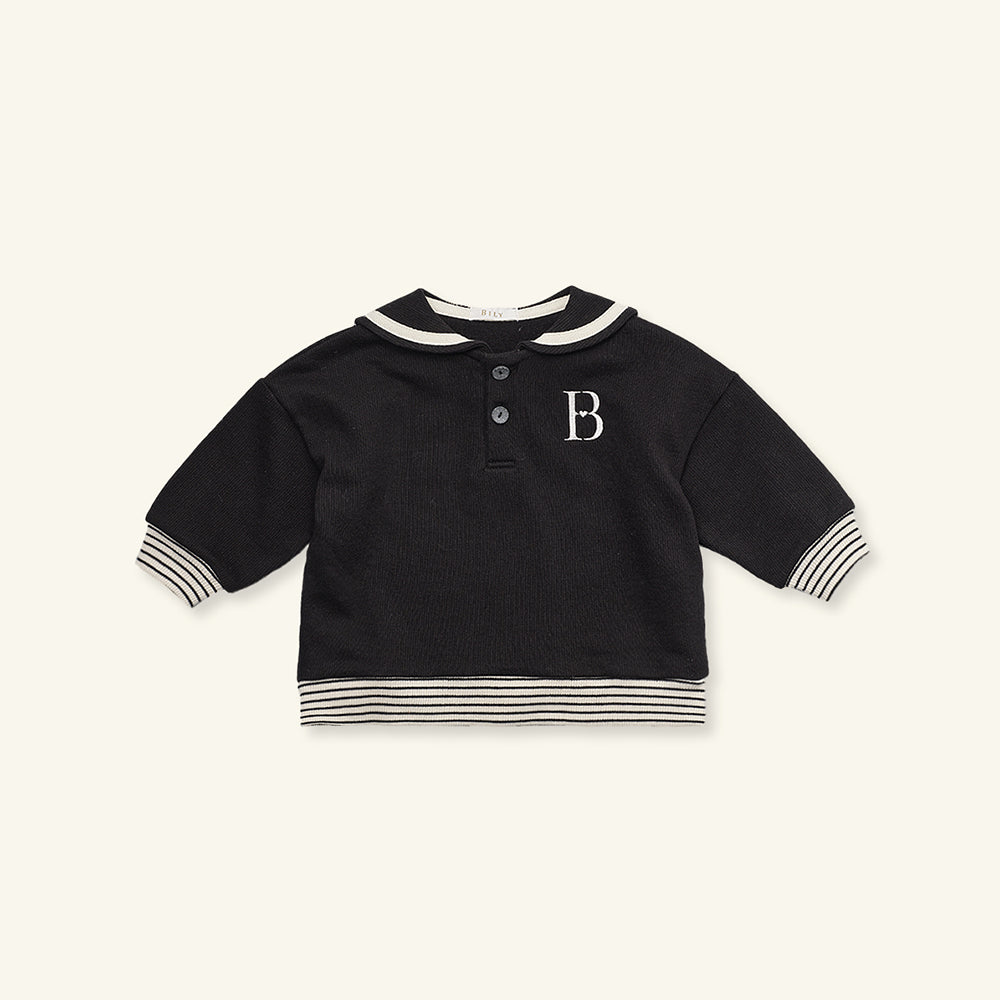 RYAN SAILOR SWEATSHIRT - BLACK
