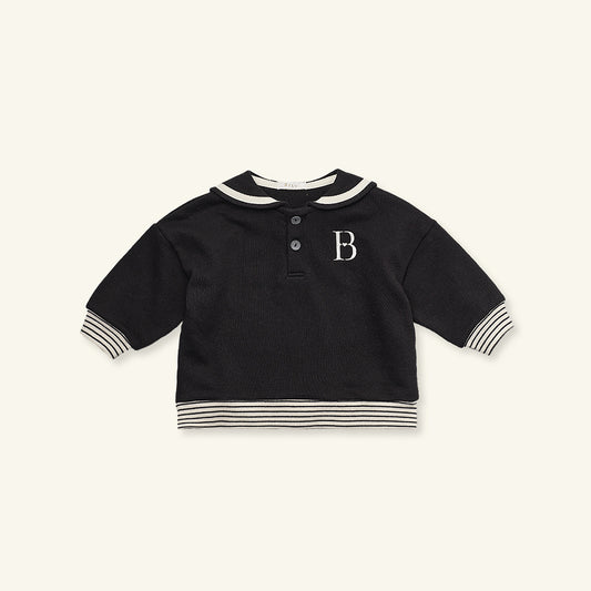 RYAN SAILOR SWEATSHIRT - BLACK