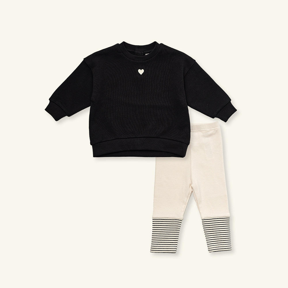 ENDRI TOP & BOTTOM SET - BLACK