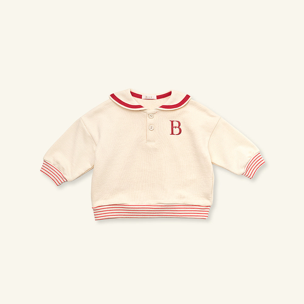 RYAN SAILOR SWEATSHIRT - CREAM