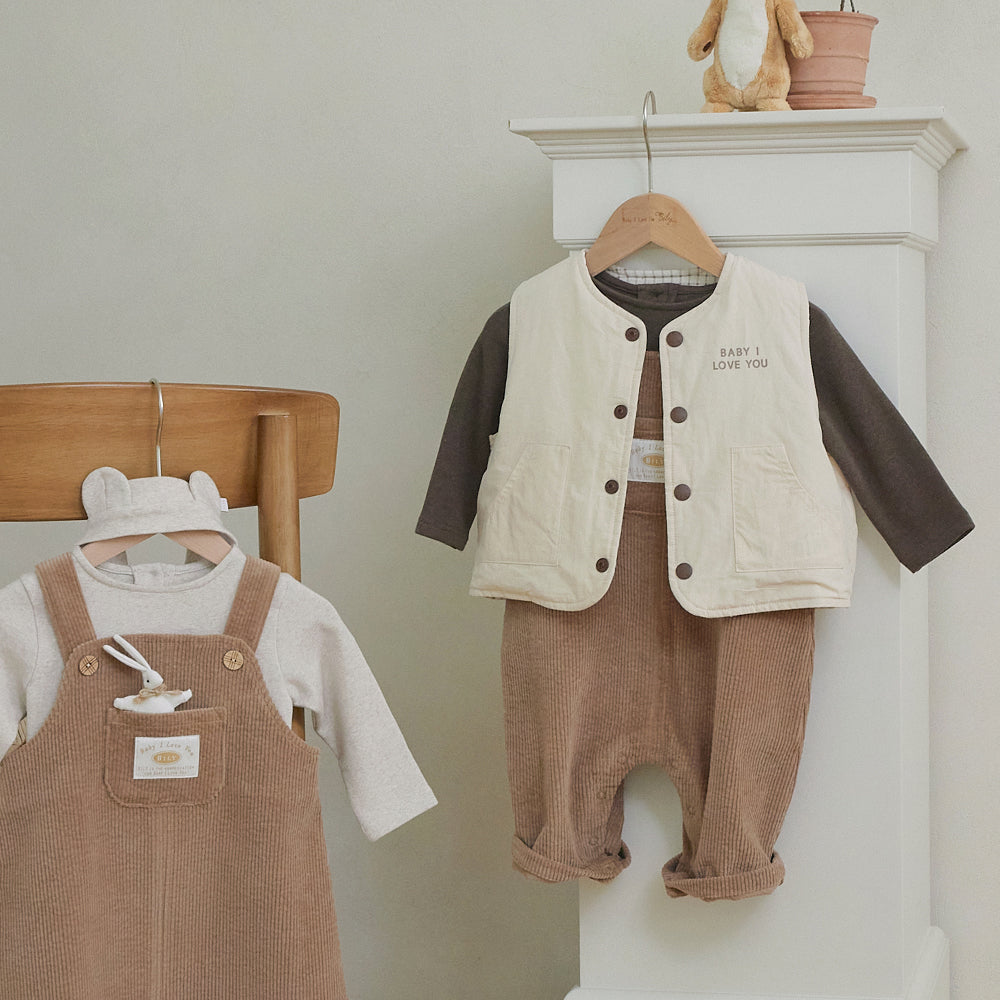 LANDEON REVERSIBLE VEST - CREAM