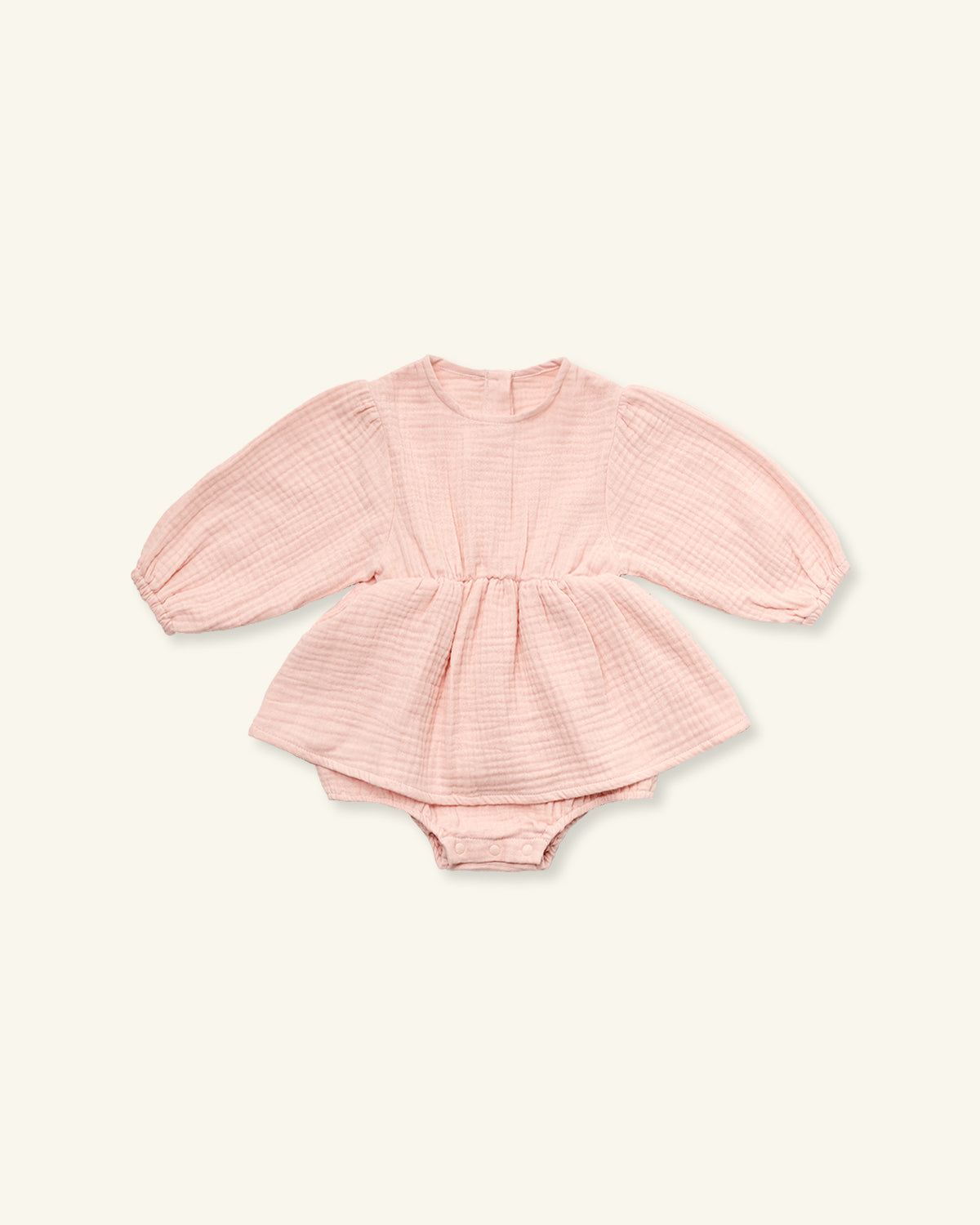 CREAM ROMPER - PINK