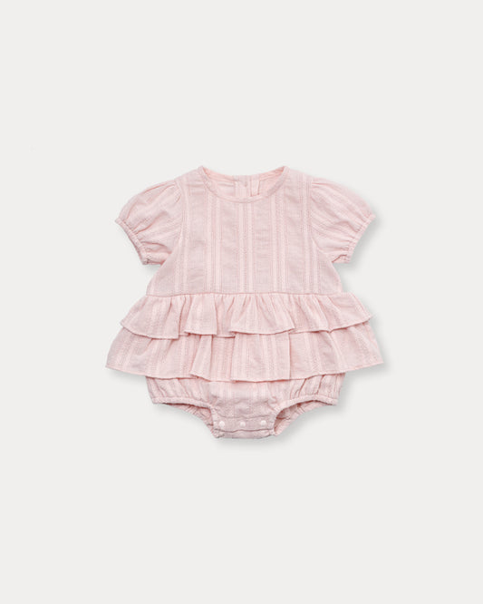 Dobby Romper-Pink