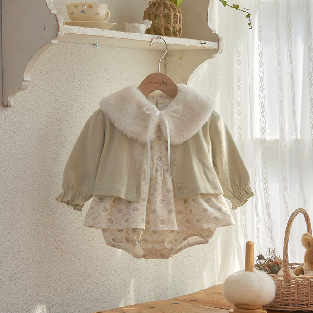 GRAVEN CORDUROY ROMPER - GRAY