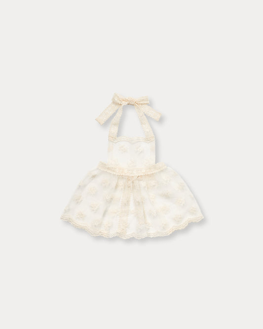 Elysian Lace Apron-White