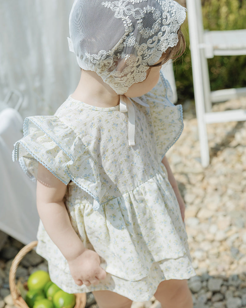 Adeline Romper-Blue
