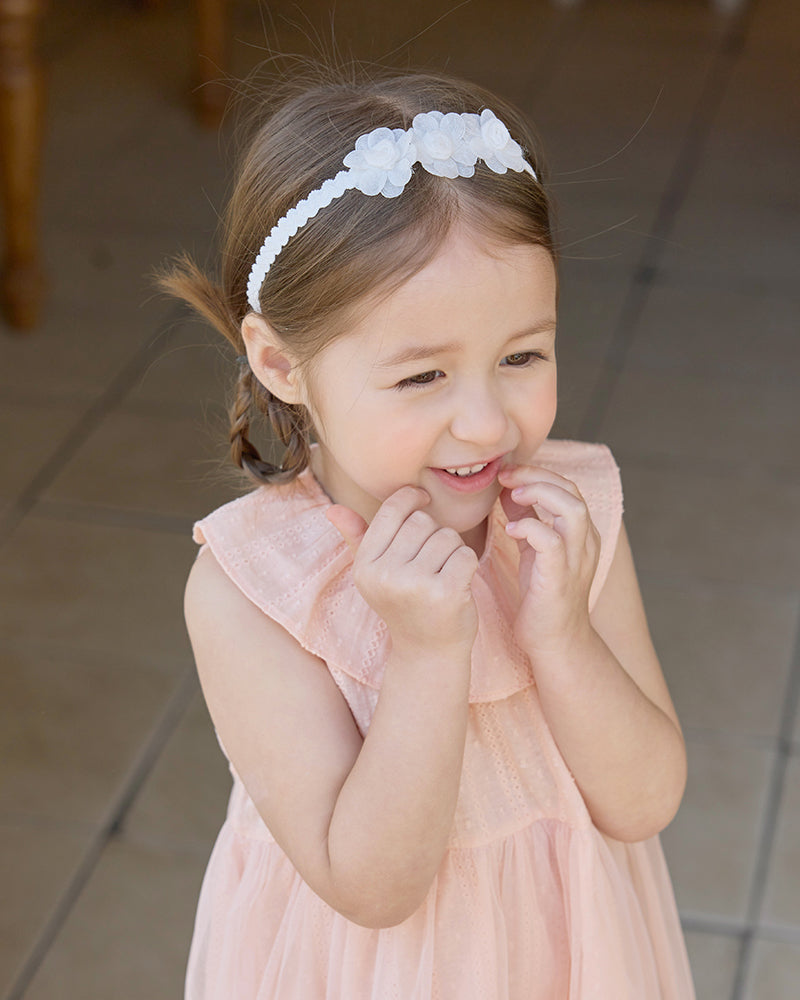 Liel Flower Hairband-Ivory