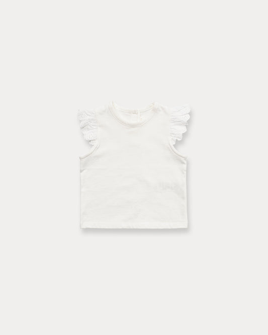 Raffine Sleeveless Shirt-Ivory