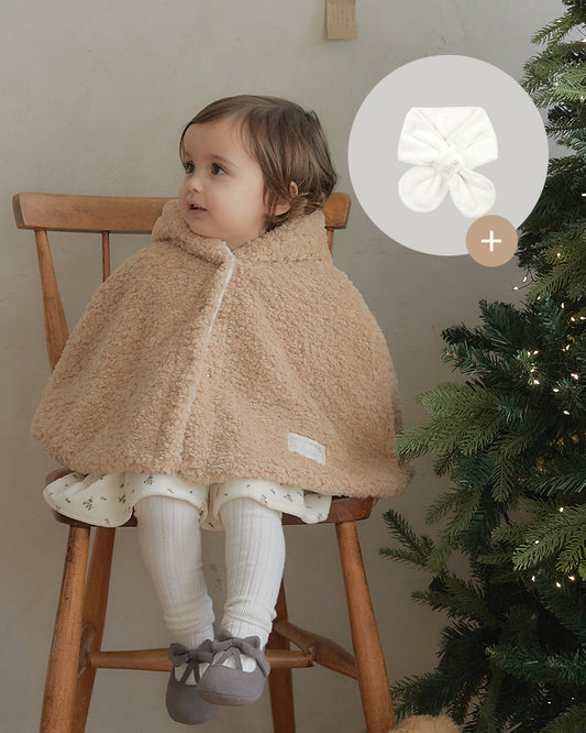 Smore reversibles cape-beige + Muffler Gift