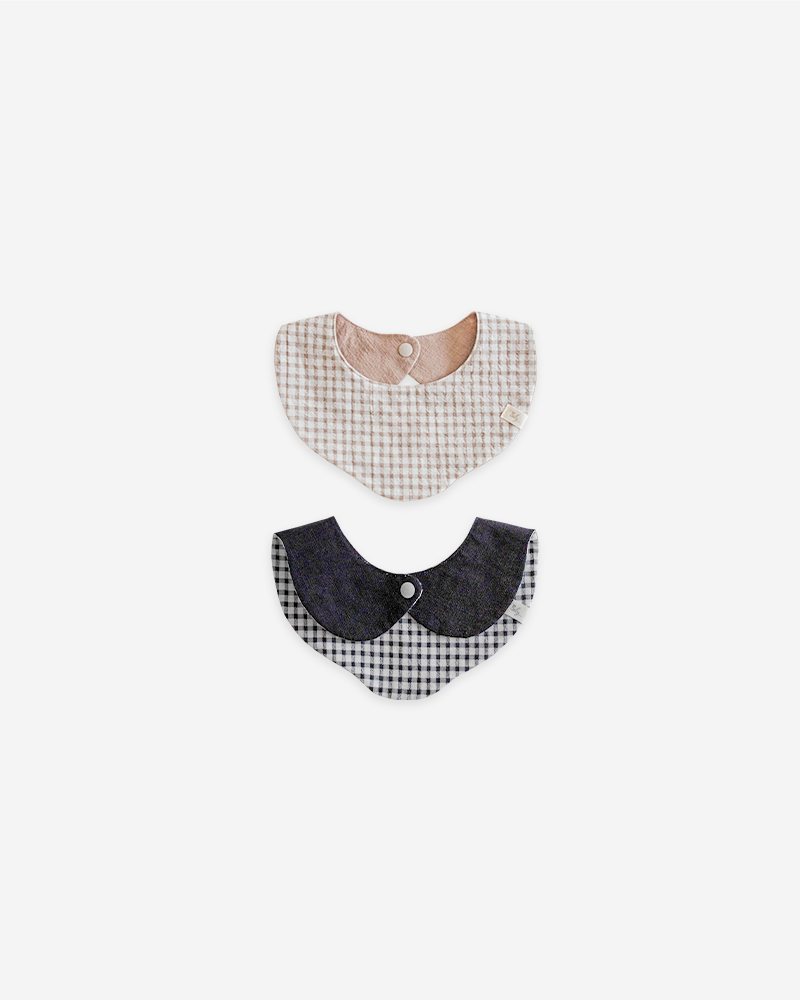 Dual collar bib check