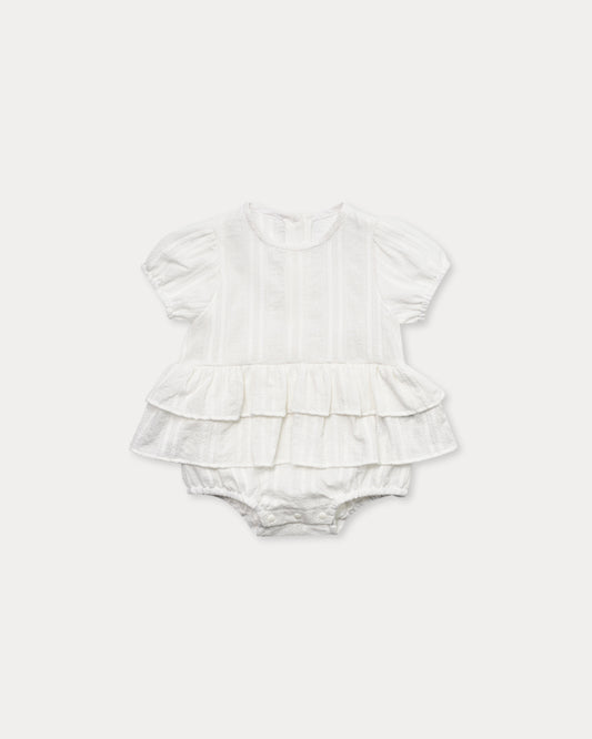 Dobby Romper-White